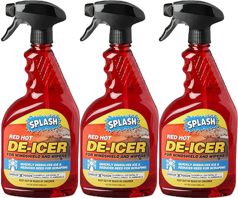 SPLASH 073926346323 De-icer Windshield Trigger Spray, 96. Fluid_Ounces, 3 Pack