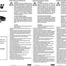 TRW Black TPC0853 Premium Ceramic Front Disc Brake Pad Set for select Mercedes-Benz C, E and S-class, and Chrysler Crossfire model
