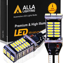 Alla Lighting 912 921 LED Reverse Light Bulbs Extremely Super Bright 4014 30-SMD CANBUS 921 LED Bulbs RV T15 T10 906 W16W Back up, Cargo Lights Replacement, 6000K Xenon White