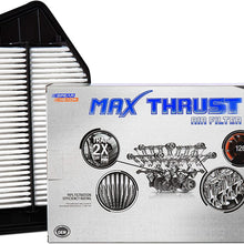 Spearhead MAX THRUST Performance Engine Air Filter For Low & High Mileage Vehicles - Increases Power & Improves Acceleration (MT-190)