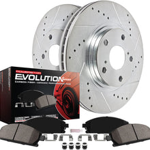 Power Stop K6974 Front Brake Kit with Drilled/Slotted Brake Rotors and Z23 Evolution Ceramic Brake Pads