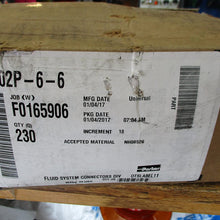 Parker Fluid System Connectors W2202p-6-6 230 pcs