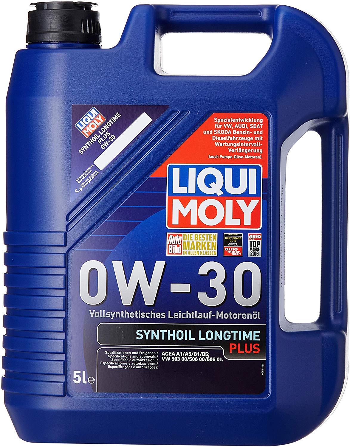 Liqui Moly (1151) 0W-30 Longtime Plus Synthetic Engine Oil - 5 Liter Jug