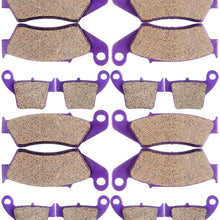 ECCPP FA185 Brake Pads Front and Rear Carbon Fiber Replacement Brake Pads Kits Fit for 2002 2003 2004 2005 2006 2007 2008 2009 2010 2011 2012 2013 2014 2015 Honda