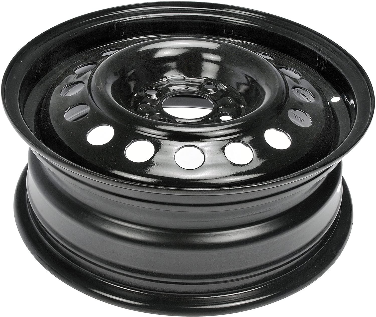 Dorman Black Wheel with Painted Finish (15 x 5.5 inches /4 x 3 inches, 40 mm Offset)