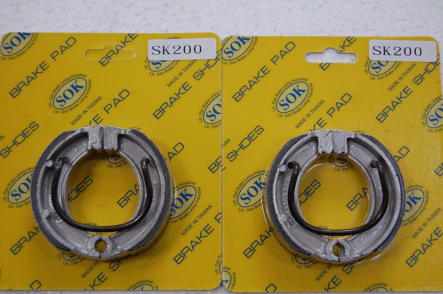 FRONT&REAR BRAKE SHOES+SPRINGS for YAMAHA PW 50 Y-Zinger Mini 1984-1912 PW50 PW50E (SK200WS x2)