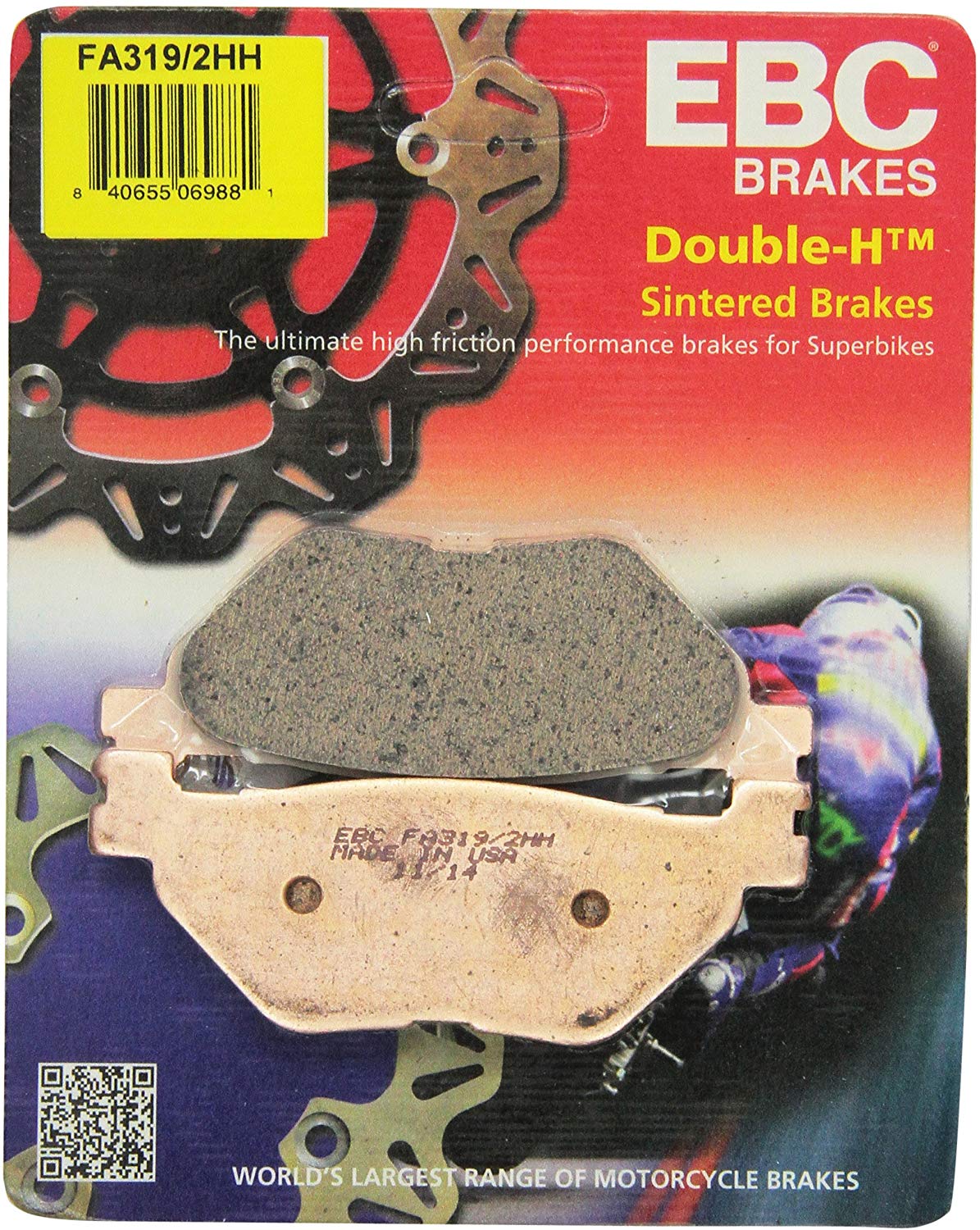 EBC Brakes FA319/2HH Disc Brake Pad Set