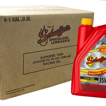 Schaeffer Manufacturing Co. 0708-006 Supreme 7000 Synthetic Plus Racing Oil, 15W-40, 1 gal (Pack of 6)