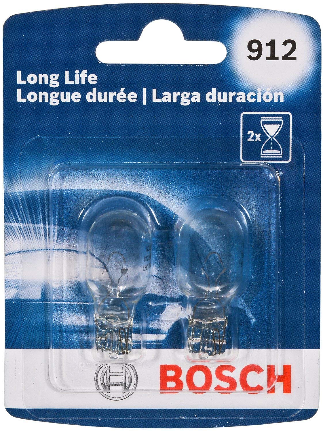 Bosch Automotive 912LL 912 Light Bulb, 2 Pack