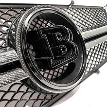 Mercedes-Benz W463 G-Class G-Wagon G63 G55 G500 front grille insert guard complete trim with emblem badge sticker logo carbon fiber compatible with Brabus style