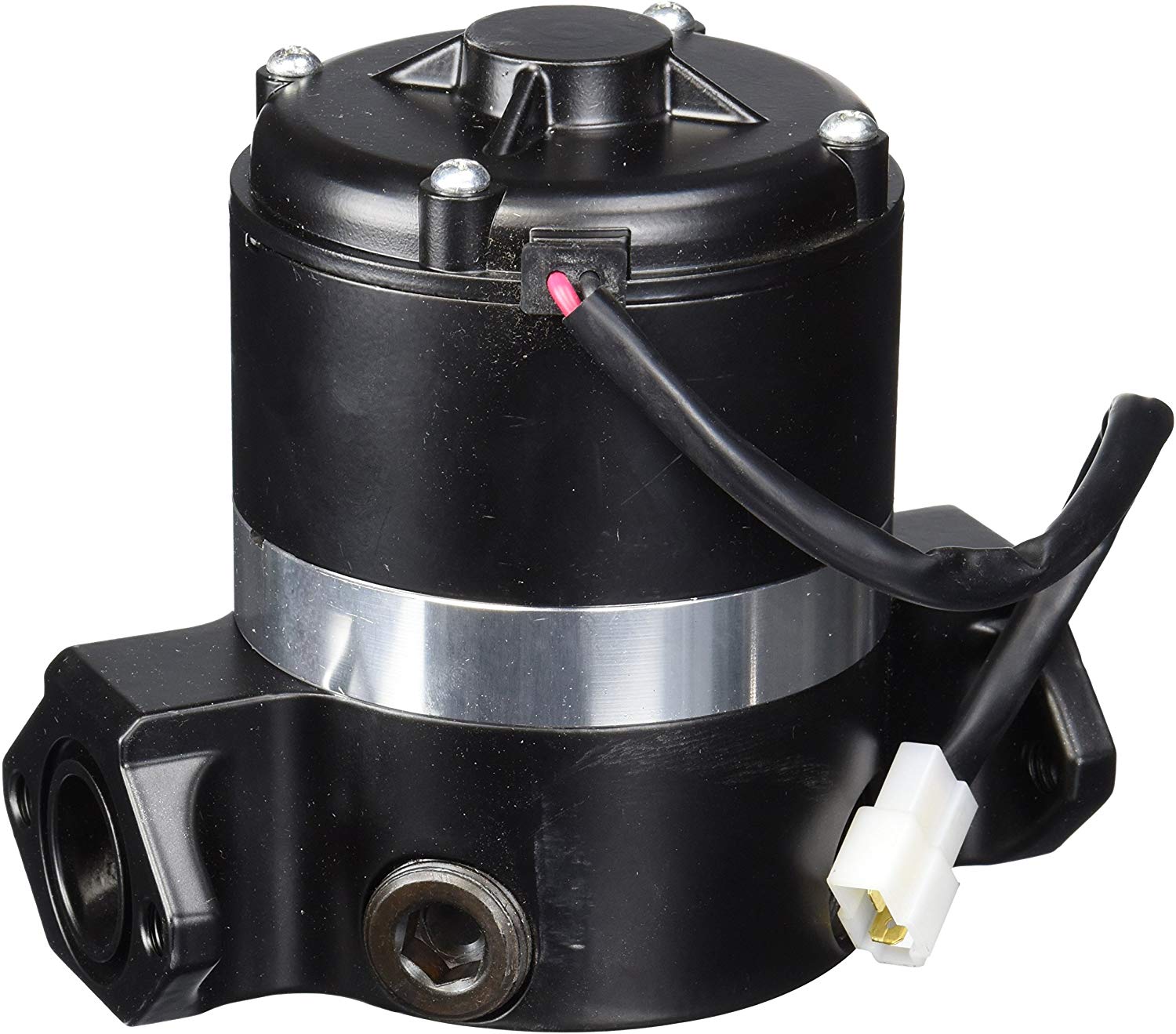 PRW 4430207 Black Electric Racing Water Pump Kit with Pigtail and Hardware for Small Block Ford 302-351W