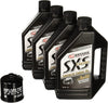 MaximaHiflofiltro SXSSEOCK013 Full Synthetic Side x Side Engine Oil Change Kit for Kawasaki Teryx 4x4/750/800, 4 L