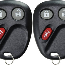 KeylessOption Keyless Entry Remote Control Car Key Fob Replacement for LHJ011 (Pack of 2)
