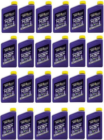 Royal Purple 01020 API-Licensed SAE 0W20 High Performance Synthetic Motor Oil - (Case of 24)