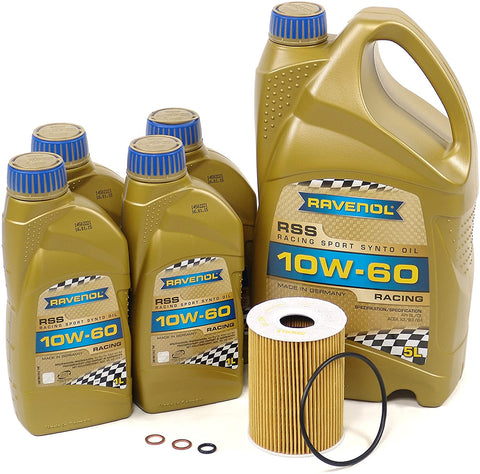 Blau J1A6122-B Motor Oil Change Kit - Compatible with 2006-10 BMW M6 w/ 10 Cylinder 5.0L Engine