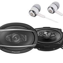 Pioneer TS-A6970F A Series 6" X 9" 600 Watts Max 5-Way Car Speakers Pair with Carbon and Mica Reinforced Injection Molded Polypropylene (IMPP) Cone Construction w/Free ALPHASONIK Earbuds