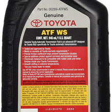 Toyota 00289-ATFWS Lexus & Automatic Transmission Fluid WS ATF World Standard, Pack of 4