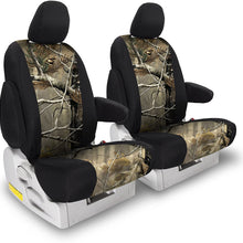 Front Seats: ShearComfort Custom Realtree Camo Seat Covers for Toyota Corolla (2020-2020) in MAX-5 for Sport Buckets w/Adjustable Headrests (S, SE, XSE Models Only)