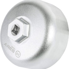 ARES 56041 – Adjustable 3-Jaw Oil Filter Wrench – 2 1/2-Inch to 4 Inch (63mm to 101mm) Capacity – Use with 3/8 or 1/2-Inch Drive Ratchets or 7/8-Inch Wrenches – Carbon Steel Construction