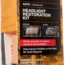 3M Headlight Restoration Kit, Simple Process to Restore Cloudy & Dull Headlights, Hand Application, 1 Kit (39084)