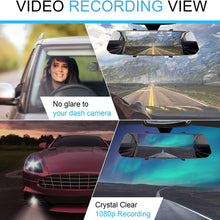 AVISIGHT Backup Camera 7'' Mirror Dash Camera | Touch Screen 1080P Rearview Dual Lens with Waterproof Rear Camera