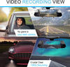 AVISIGHT Backup Camera 7'' Mirror Dash Camera | Touch Screen 1080P Rearview Dual Lens with Waterproof Rear Camera