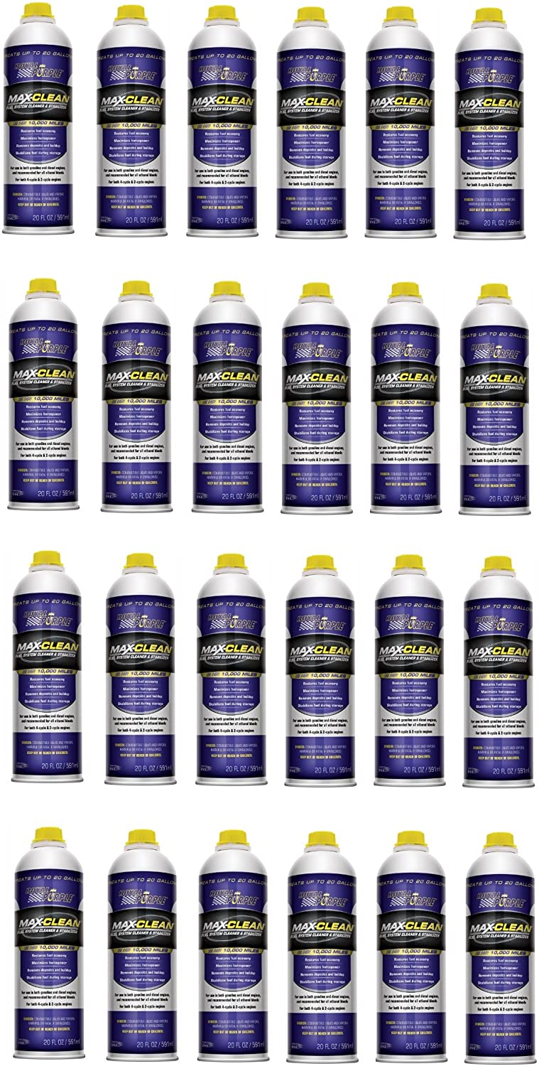 Royal Purple Max-Clean Fuel System Cleaner and Stabilizer 11722 - (Pack of 24) 20 oz. Bottle