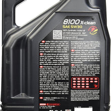 Motul (2020) 8100 X-Clean 5W-30 Synthetic Engine Oil, 5 Liter