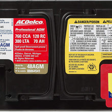 ACDelco 48AGM Professional AGM Automotive BCI Group 48 Battery