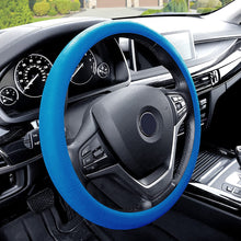 FH Group FH3001 Snake Pattern Silicone Steering Wheel Cover (Blue) with Gift – Universal Fit for Cars Trucks & SUVs