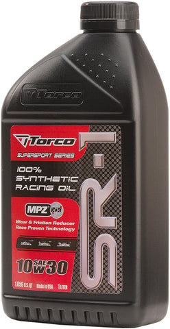 Torco A161033CE SR-1 10W-30 Synthetic Oil - 1 Liter Bottle