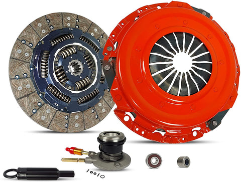 Clutch With Slave Kit Compatible With Sierra Yukon Tahoe Base LS LT SL SLT SLE Extended Cab Pickup 1999-2000 5.3L 4.8L V8 GAS OHV Naturally Aspirated (Stage 1; 04-181RS)