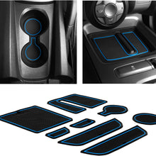 CupHolderHero for Chevy Camaro 2010-2015 Custom Liner Accessories – Premium Cup Holder, Console, and Door Pocket Inserts 8-pc Set (Blue Trim)