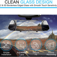 AVISIGHT Backup Camera 7'' Mirror Dash Camera | Touch Screen 1080P Rearview Dual Lens with Waterproof Rear Camera