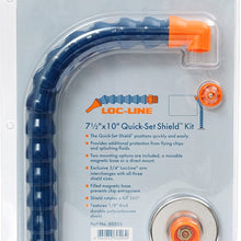 Loc-Line Coolant Hose Accessory, 7-1/2" x 10" Quick-Set Medium Shield Kit, 3/4" Hose ID