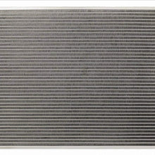 VioletLisa All Aluminum Air Condition Condenser 1 Row Compatible with 2005-2009 Mustang 4.6L 2005-2009 Mustang 4.0L V6 V8 Without Oil Cooler