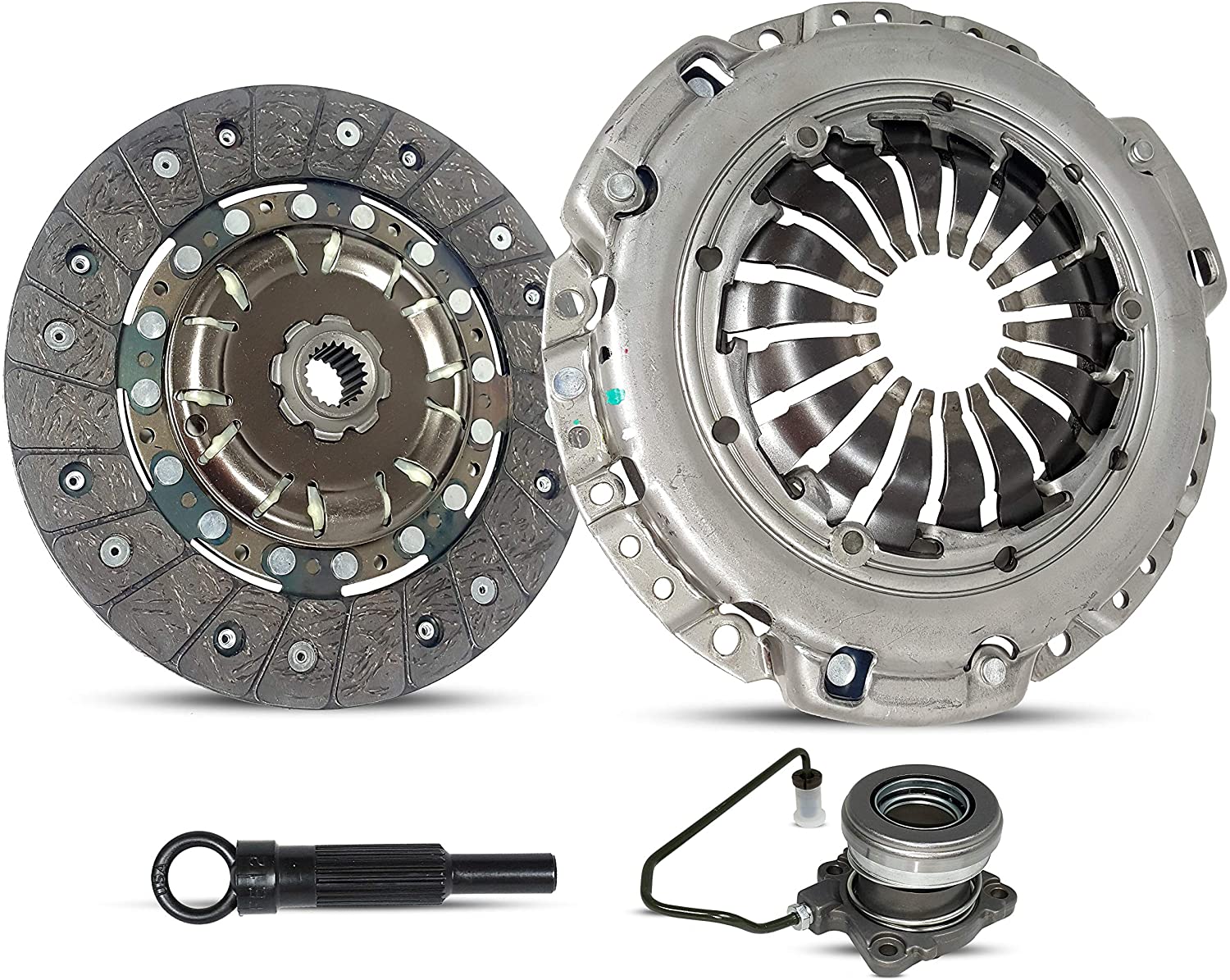 Clutch And Slave Kit Compatible With Sonic Cruze Lt Ltz Rs Eco Ls 2011-2014 1.4L L4 GAS DOHC Turbocharged (VIN B; VIN B LUW; VIN C; VIN H; VIN 9; 6 Speed Manual; GM M32; 04-267S)