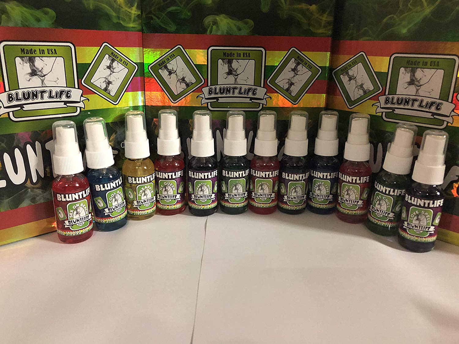 BluntLife 100% Concentrated Air Freshener Car/Home Spray (5 Assorted Scents)