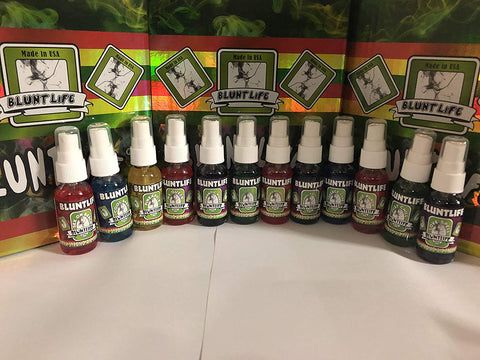 BluntLife 100% Concentrated Air Freshener Car/Home Spray (5 Assorted Scents)