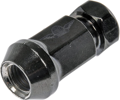 Dorman 712-245A Wheel Nut 1/2 In.- Racing Style for Select Models, Black (Pack of 20)