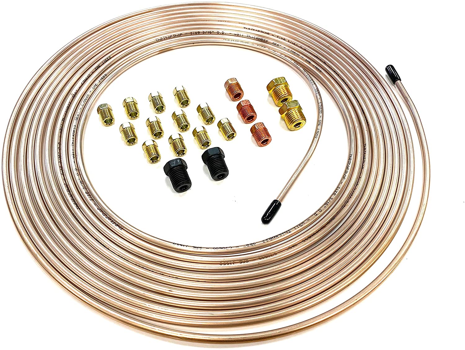 25 Feet of 3/16 Inch (4.75 mm) Copper Nickel Brake Line (.028