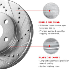Eline Drill Slot Brake Rotors + Ceramic Pads For 2005 Chevrolet Corvette Base