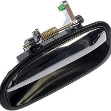 Dorman 80675 Rear Driver Side Exterior Door Handle for Select Honda Models, Black and Chrome
