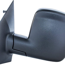 Driver Side Mirror for Chevy Express, GMC Savana (03 04 05 06 07 08 09 10 11 12 13 14 15 16 17) Textured Non-Heated Folding Left Outside Rear View Replacement Door Mirror - GM1320284