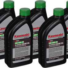 Pack of 5 Kawasaki 99969-6296 Genuine OEM K-Tech SAE 10W-40 4-Cycle Engine Oil