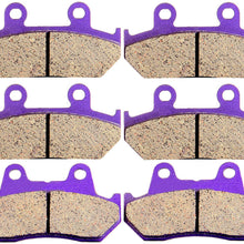 ECCPP Front and Rear Carbon Fiber Brake Pads for Honda GL 1500 Goldwing 1500 SE L 1988-2000