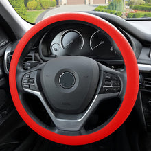 FH Group FH3001 Snake Pattern Silicone Steering Wheel Cover (Red) with Gift – Universal Fit for Cars Trucks & SUVs