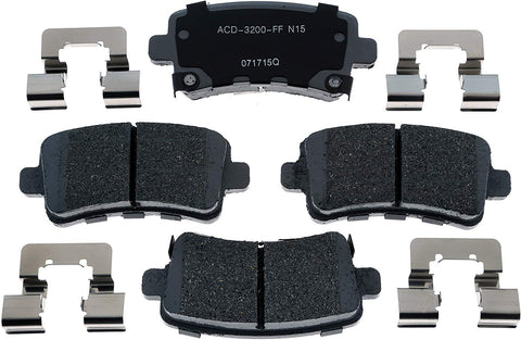 ACDelco 14D1430ACH Advantage Rear Disc Brake Pad Set