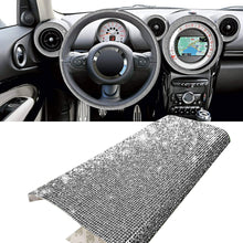 YGMONER 9000pcs Bling Crystal Rhinestone 9.4 x 7.9'' DIY Car Decoration Sticker (Sliver)