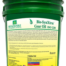 Renewable Lubricants Bio-SynXtra ISO 220 EP Gear Oil, 5 Gallon Pail